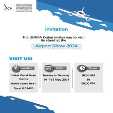 GDRFA takes part in 23rd Airport Show, showcases quality services